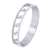 Anchor Stainless Steel Openable Bangle Cuff Kada Bracelet Women