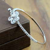 Flower Brass Openable Bangle Bracelet Cuff Kada For Women Girls