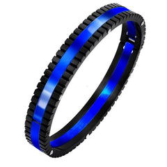 German Luxury Designer Neon Black Solid Stainless Steel Openable Men