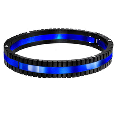 German Luxury Designer Neon Black Solid Stainless Steel Openable Men