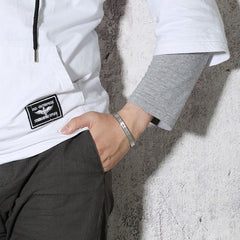 Zodiac Star Sign Stainless Steel Openable Kada Bangle Bracelet Men