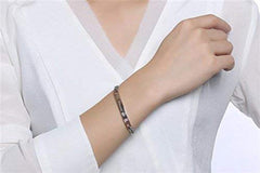 Her Prince Black Silver Stainless Steel Id Couple Lovers Bracelet