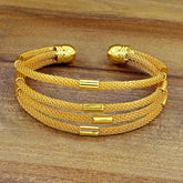 Stylish Filigree Just Like Gold Cuff Kada Bangle Bracelet Women