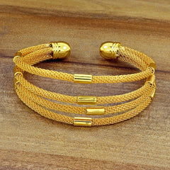 Stylish Filigree Just Like Gold Cuff Kada Bangle Bracelet Women