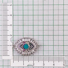 Turkish Evil Eye Nazariya Lucky Cubic Zirconia American Diamond Centre Pcs For Women