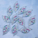 Evil Eye Nazariya Baguette Cubic Zirconia American Diamond Centre Pcs For Women