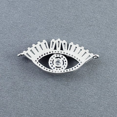 Evil Eye Nazariya Baguette Cubic Zirconia American Diamond Centre Pcs For Women