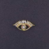 Evil Eye Nazariya Good Baguette Cubic Zirconia American Diamond Centre Pcs For Women