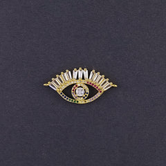 Evil Eye Nazariya Good Baguette Cubic Zirconia American Diamond Centre Pcs For Women