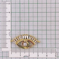 Evil Eye Nazariya Good Baguette Cubic Zirconia American Diamond Centre Pcs For Women
