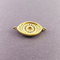 Turkish Evil Eye Cubic Zirconia Gold Centre Pcs For Women