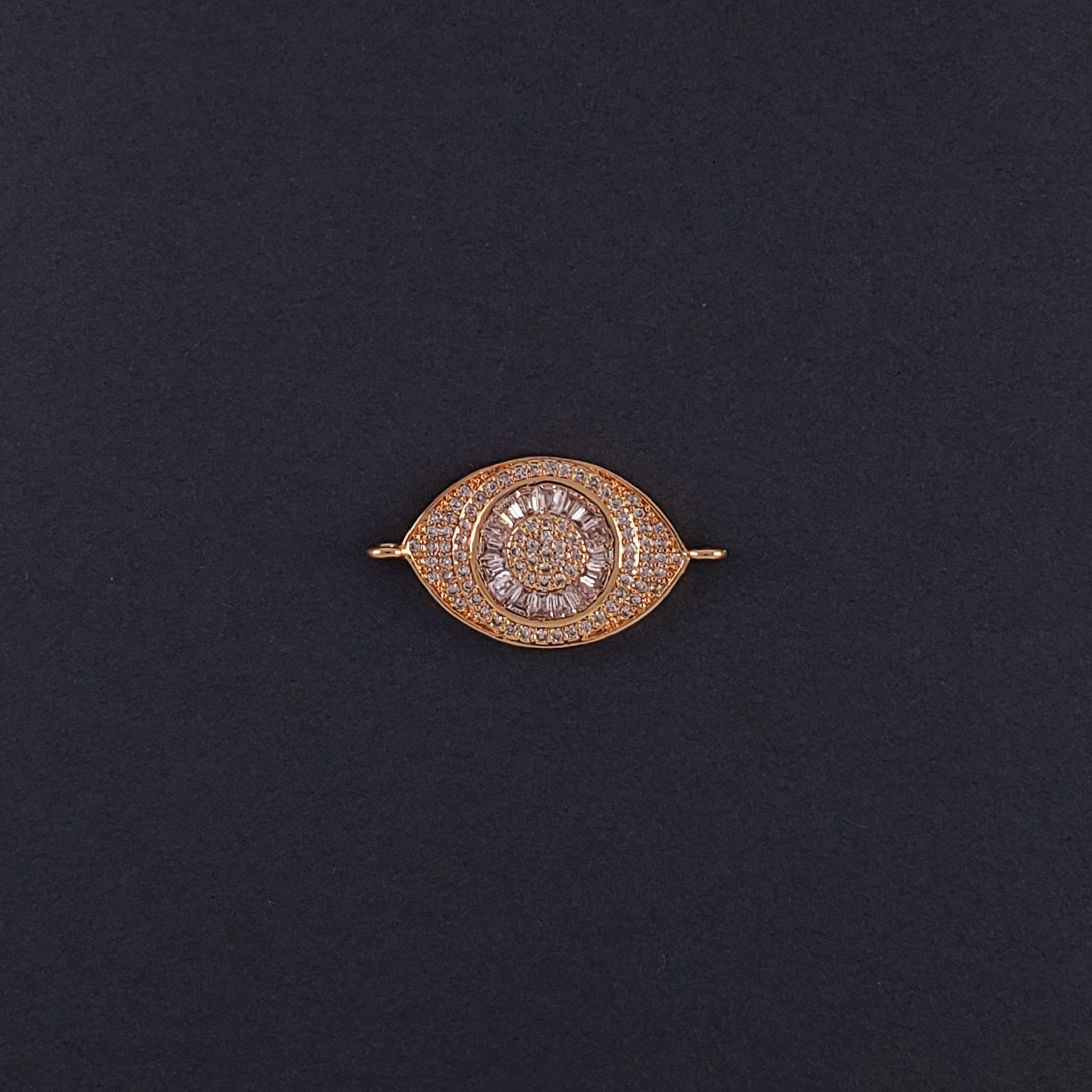 Turkish Evil Eye Cubic Zirconia Rose Gold Centre Pcs For Women