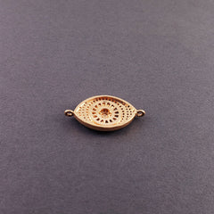 Turkish Evil Eye Cubic Zirconia Rose Gold Centre Pcs For Women