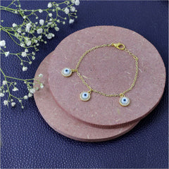Gold Chain Turkish Evil Eye Bracelet For Women