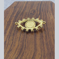 Abalone Evil Eye Gold Green Black Copper Charm For Women