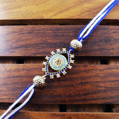 Evil Eye Blue Thread Rakhi For Men