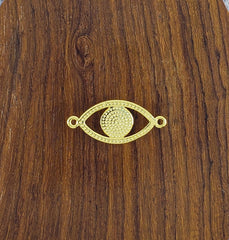 Abalone Evil Eye Gold Green Black Copper Charm For Women