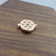 Evil Eye Mother Of Pearl Rose Gold Zircon Copper Charm For Women