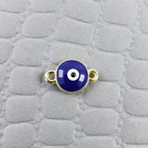 Evil Eye White Dark Blue Enamel Centre Psc Combo Pack Of 10 For Women