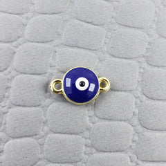 Evil Eye White Dark Blue Enamel Centre Psc Combo Pack Of 10 For Women