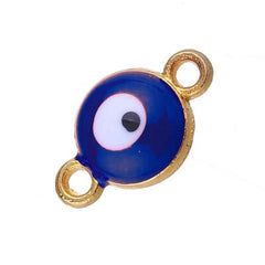 Evil Eye White Dark Blue Enamel Centre Psc Combo Pack Of 10 For Women