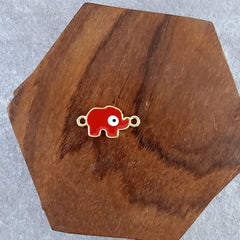 Elephant Evil Eye Red Enamel Centre Psc Combo Pack Of 6 For Women