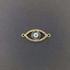 Evil Eye American Diamonds Gold Copper Centre Pcs For Women