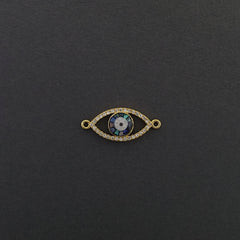 Evil Eye American Diamonds Gold Copper Centre Pcs For Women