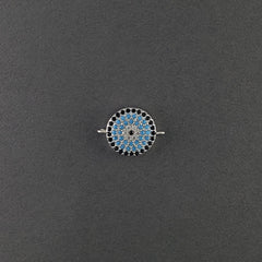 Evil Eye Crystal Silver Black Blue Centre Pcs For Women