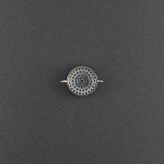 Evil Eye Crystal Silver Black Blue Centre Pcs For Women