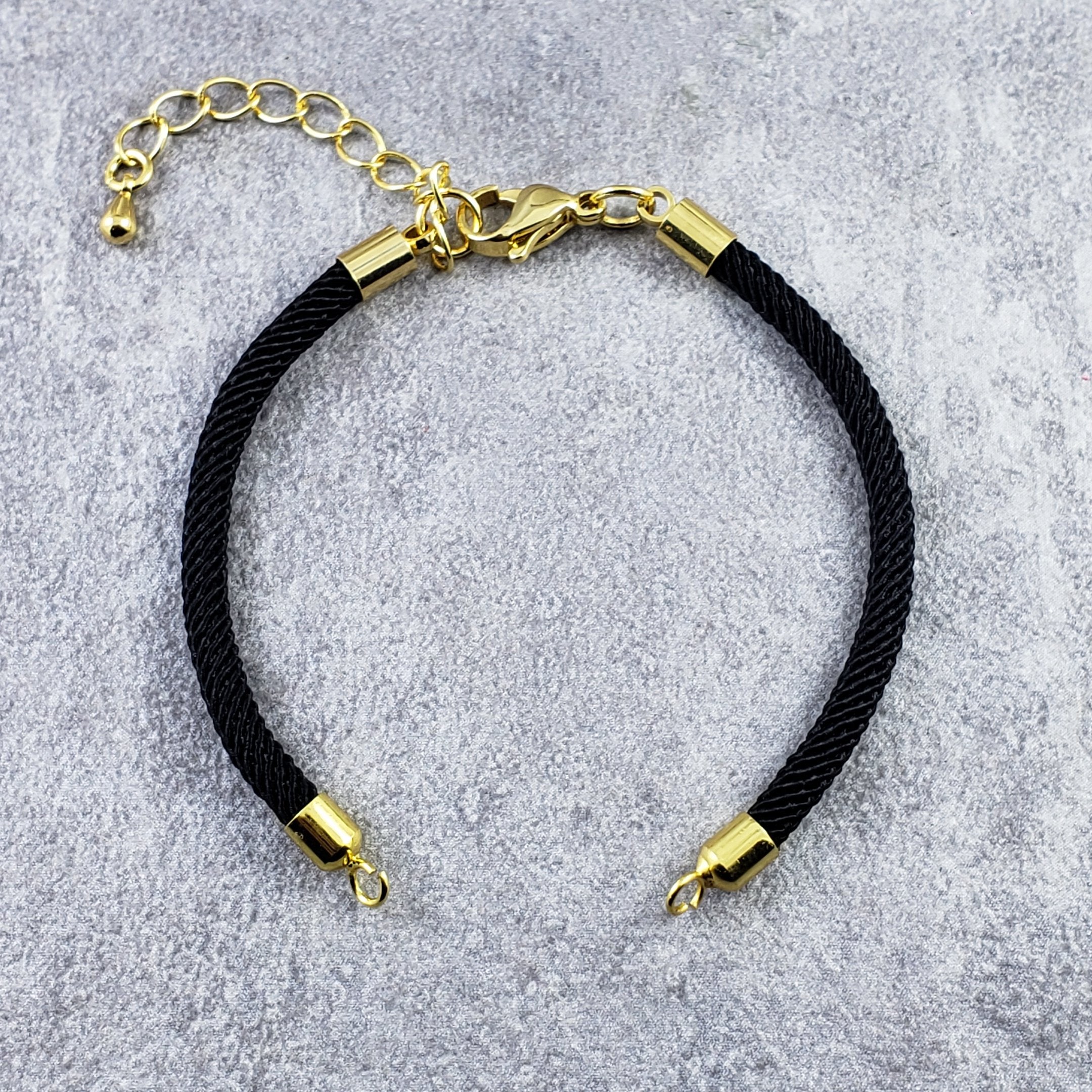 Gold Black Adjustable Thread Bracelet For Women – ZIVOM
