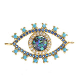 Evil Eye Blue Black American Diamond Crystal Centre Pcs For Women