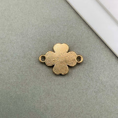 Brass With Black Gold Gold Flower Pendant For Women Girls
