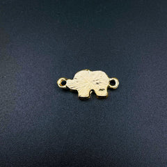 Alloy Enamel Elephant Evil Eye Dark Blue Gold Charm Pack Of 6 Women