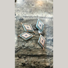 Evil Eye Gold Blue American Diamond Crystal Centre Pcs For Women