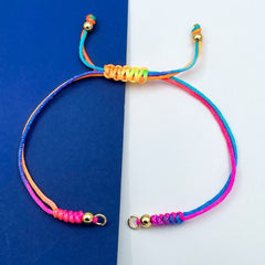 Yellow Green Gold Threads Accessories Adjustable Bracelet For Women Girls