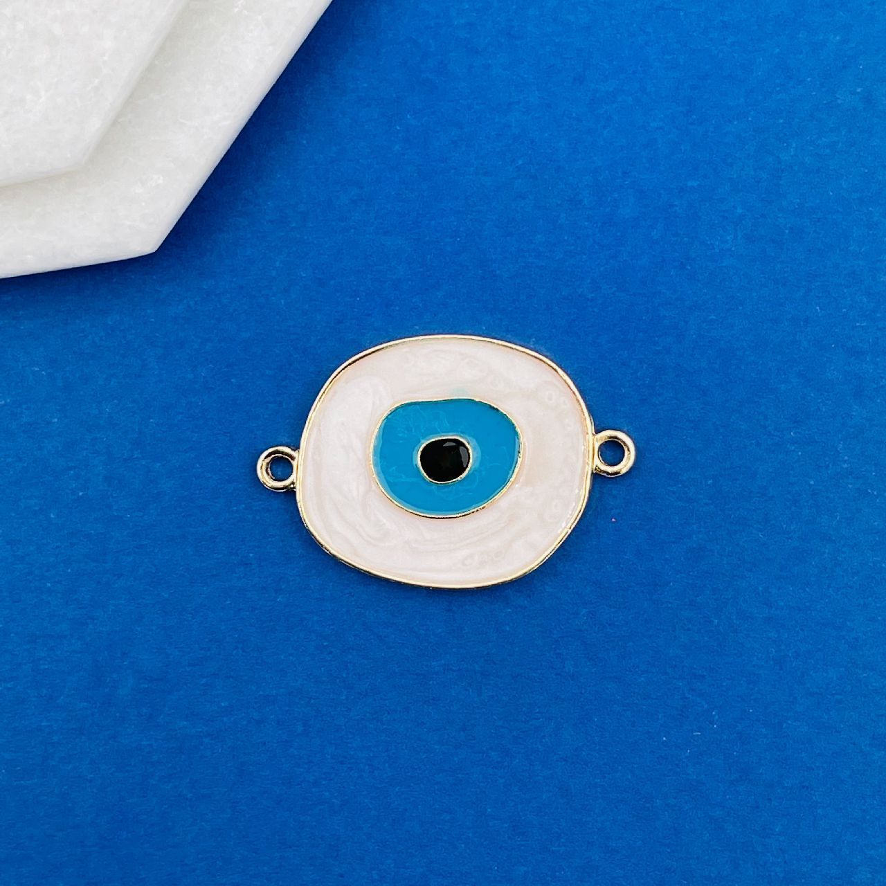 Brass White Black Blue Gold Evil Eye Accessories Pendant Charm For Women Girls