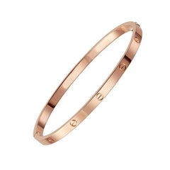 Screw Rose Gold Bracelet Bangle Kada For Women
