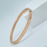Screw Rose Gold Bracelet Bangle Kada For Women