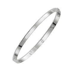 Screw Silver Bracelet Bangle Kada For Women