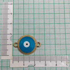 Alloy Enamel Evil Eye Charm For Women Blue