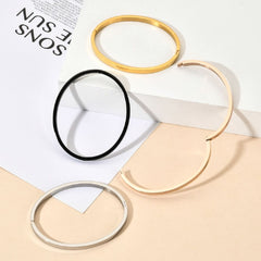 4mm Matte Finish 316 Surgical Stainless Steel Silver Kada Bangle Bracelet Unisex