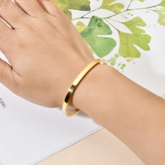 4mm Matte Finish 316 Surgical Stainless Steel Black Kada Bangle Bracelet Unisex