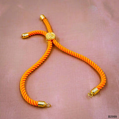 Orange Gold Thread Adjustable Extender Accessory Diy 9 Bracelet Women