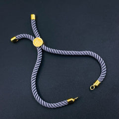 English Grey Gold Thread Adjustable Extender Accessory Diy 9 Bracelet Women