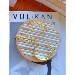 Serpant Snake Tapered Baguette Cubic Zirconia 18K Gold Anti Tarnish Openable Kada Bangle For Women