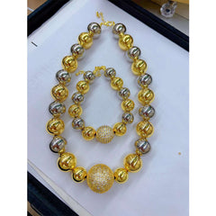 Glossy Beads Ball Cubic Zirconia Anti Tarnish Bracelet For Women