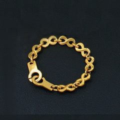 Handcuff Infinity 18K Gold Stainless Steel Anti Tarnish Chain Bracelet For Women
