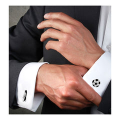 Silver Soccer Football Shoe Cufflinks In Box Group2