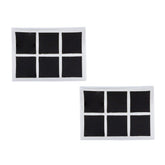 Rectangle Black Checks Cufflinks In Box